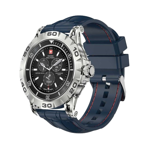 SWISS MILITARY DOM 2 Smart Watch (Silicon Strap) - Blue