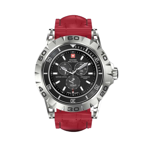 SWISS MILITARY DOM 2 Smart Watch (Silicon Strap) - Red