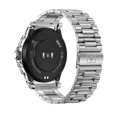 SWISS MILITARY DOM 2 Smart Watch (Metal Strap) - Silver