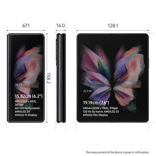 Samsung Galaxy Z Fold3 5G (12GB+256GB) - Phantom Black