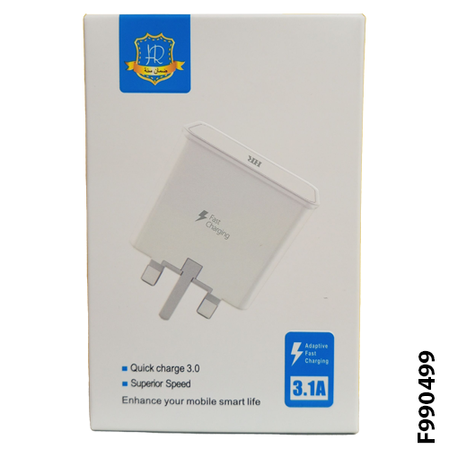 HR 3 Pin 3.1A Fast Charging Adapter / Quick charge 3.0