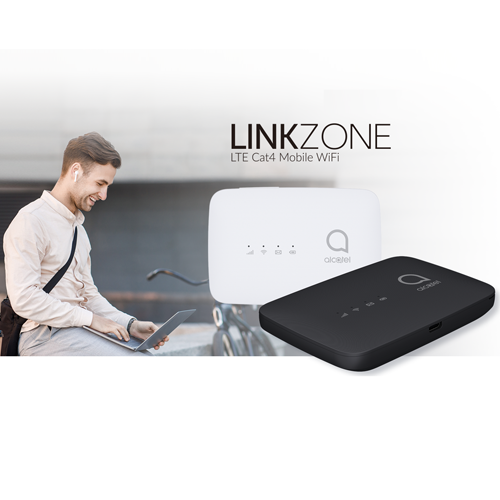 Alcatel LINKZONE 4G LTE MW45V-Cat4 Mobile Wi-Fi Router | Mobile WiFi Hotspot - Black