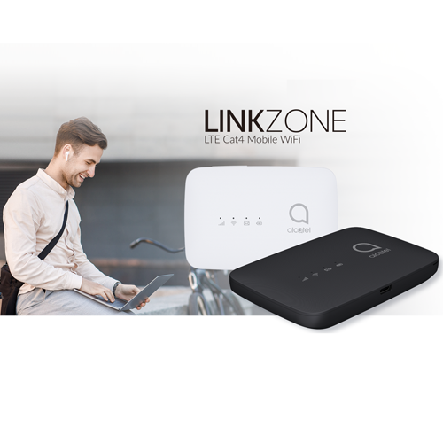 Alcatel LINKZONE 4G LTE MW45V-Cat4 Mobile Wi-Fi Router | Mobile WiFi Hotspot - White
