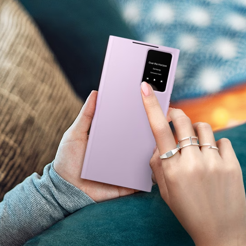 Samsung Galaxy S23 Ultra Smart View Wallet Case - Lavender
