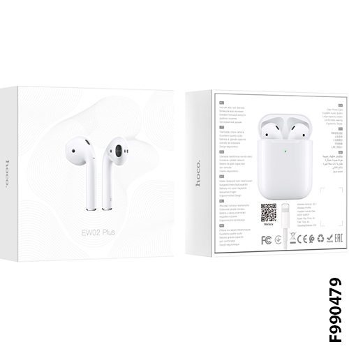 hoco EW02 Plus True wireless BT headset Earbuds - White