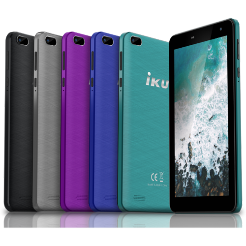 IKU T4 7-Inch 16GB 3G Tablet with Headset & Case - Turquoise