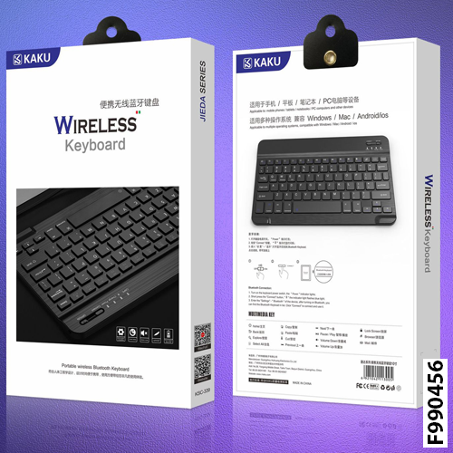 KAKU wireless keyboard for Windows / Mac / Android/iOS | 10 inch Mini Smart Bluetooth Keyboard