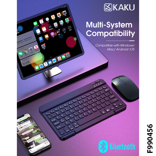 KAKU wireless keyboard for Windows / Mac / Android/iOS | 10 inch Mini Smart Bluetooth Keyboard